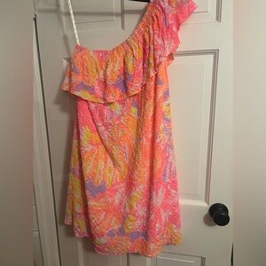 Lilly Pulitzer one shoulder emmeline dress. Never worn. New with tags